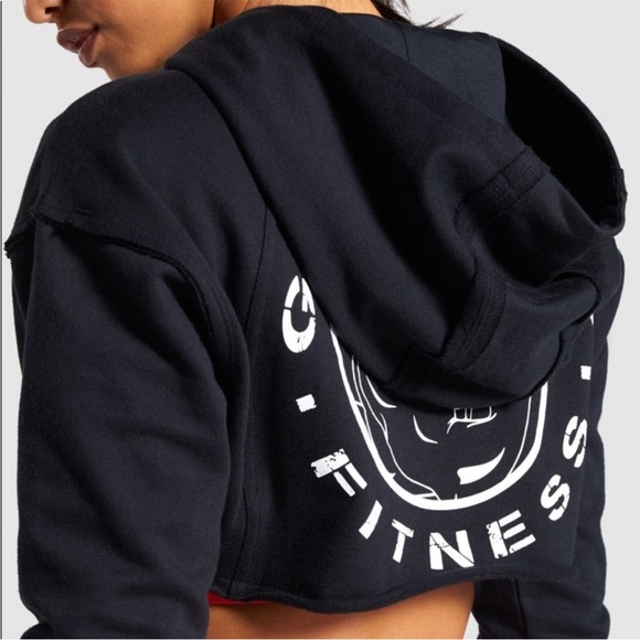 Gymshark Legacy Super Cropped Jaw-string Hoodie - Picture 6 of 6